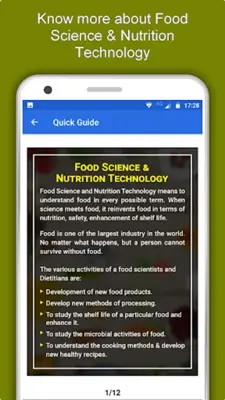 Food Science & Nutrition Techn android App screenshot 11